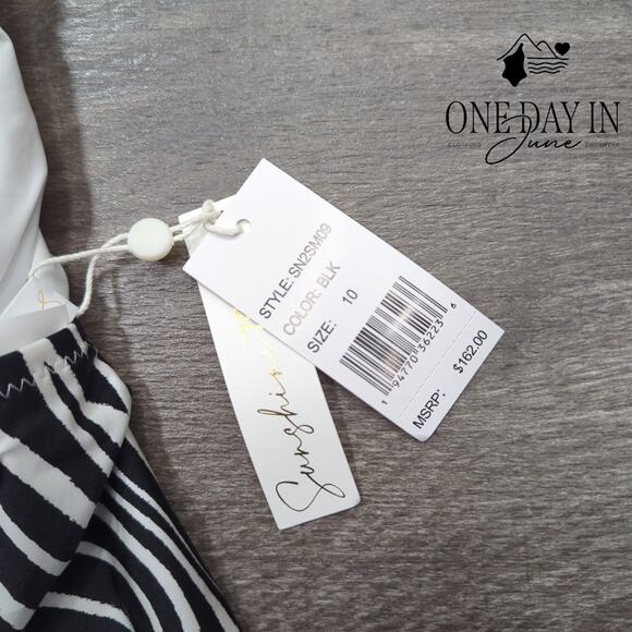 Sunshine 79 Deep V One Piece Swimsuit Size 10 - Picture 4 of 7